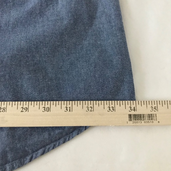 WOMAN WITHIN Cotton Denim Button Down Shirt Long Sleeve Women’s Plus Size 4X - Picture 10 of 14